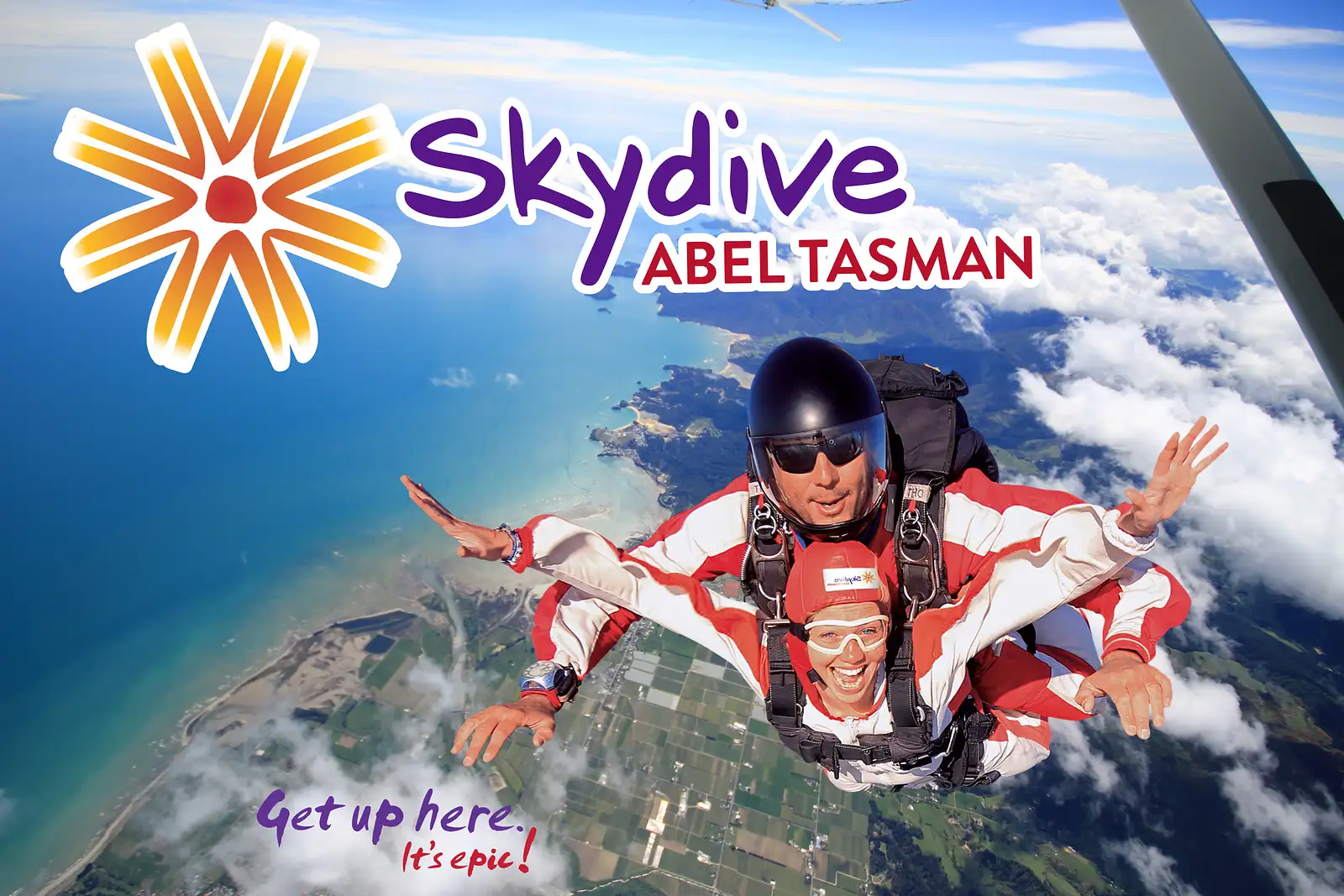 Tandem Skydive Over Abel Tasman, New Zealand